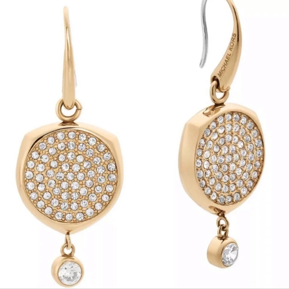 Micheal Kors Brilliant Gold Earrings
